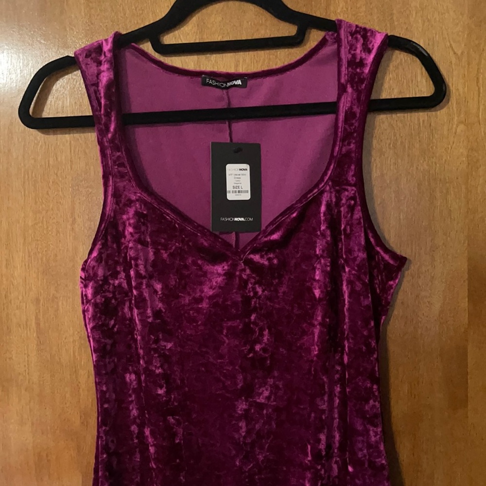 Velvet Fashion Nova Mini Dress
